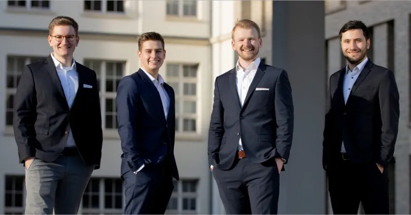 Von links: Florian Pech, Julius Schaich, Klaus Weber, Coskuncan Hotaman